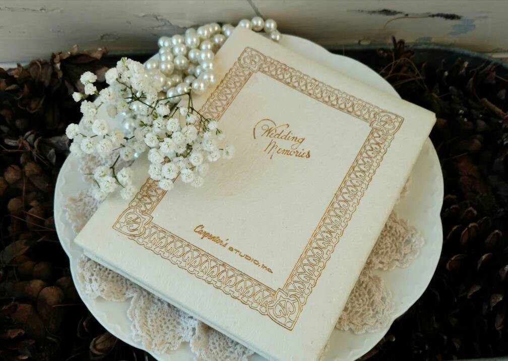 Classic Wedding Guest Book
 Vintage Wedding Guest Book Never Used Deadstock Wedding