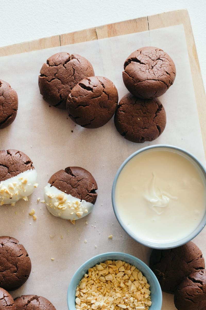 Cocoa Peanut Butter Cookies
 Peanut Butter Stuffed Chocolate Cookies