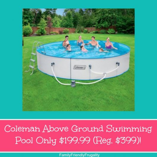 Coleman Above Ground Pool
 Coleman Ground Swimming Pool ly $199 99 Reg $399