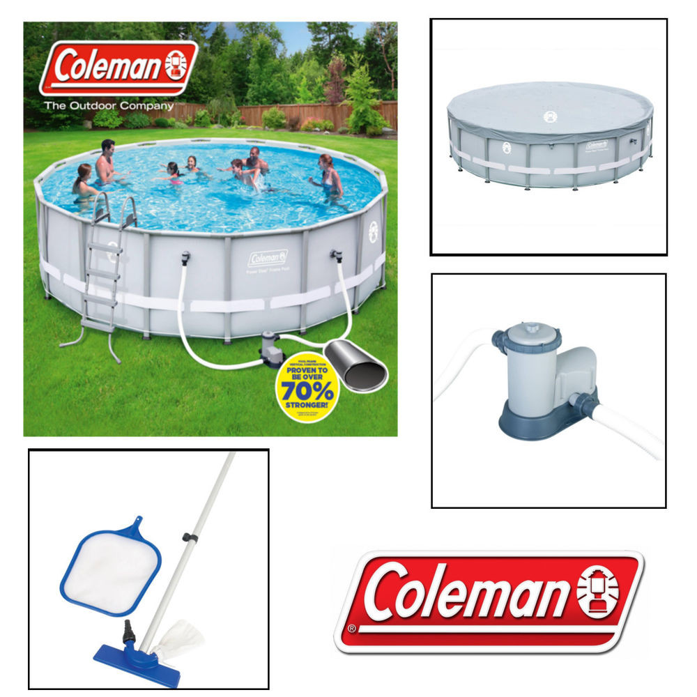 Coleman Above Ground Pool
 Coleman 16 x 48" Steel Frame Ground Swimming Pool