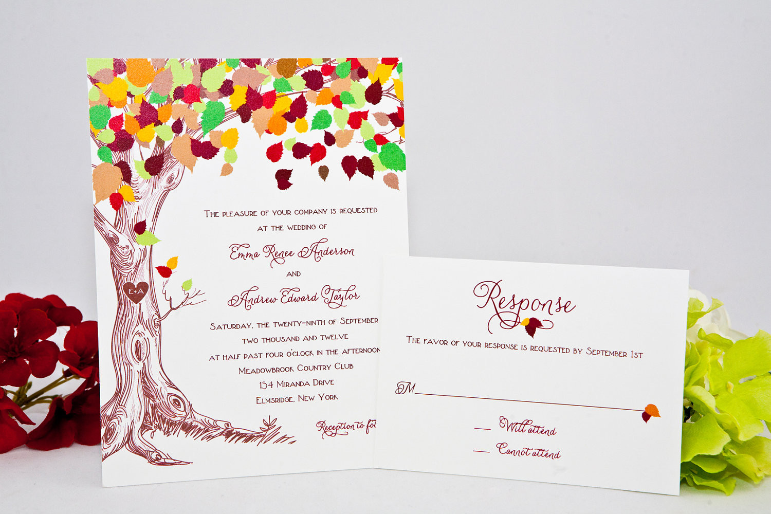 Colorful Wedding Invitations
 handmade wedding finds for fall weddings colorful