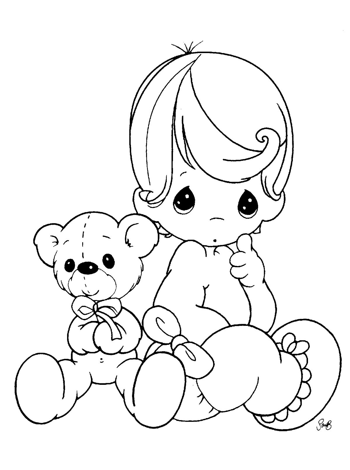 Coloring Book For Baby
 Free Printable Baby Coloring Pages For Kids