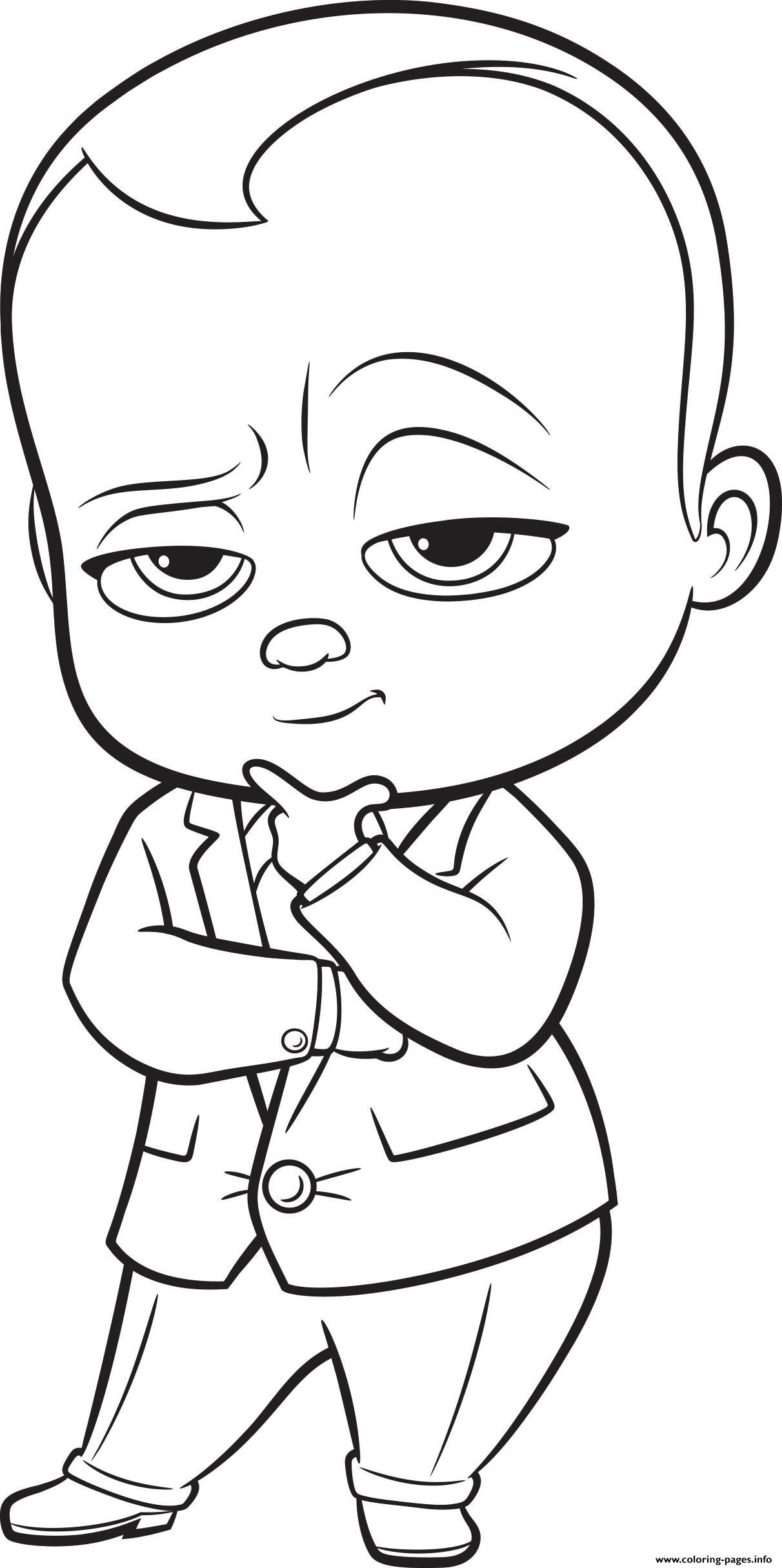 Coloring Book For Baby
 Print The Boss Baby colouring coloring pages in 2019
