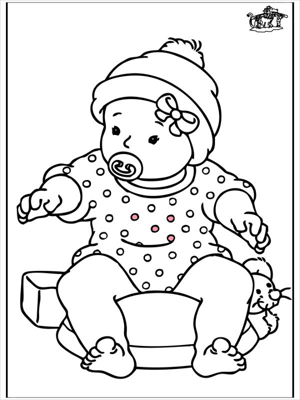 Coloring Book For Baby
 9 Baby Girl Coloring Pages JPG AI Illustrator Download