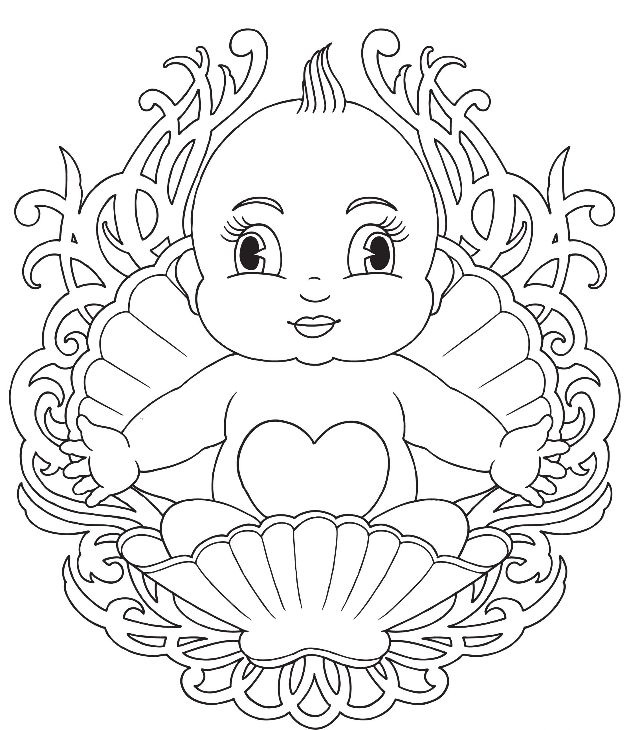 Coloring Book For Baby
 Free Printable Baby Coloring Pages For Kids