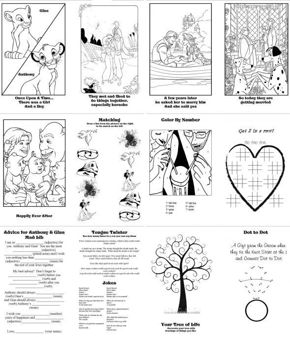 Coloring Book Games For Kids
 DIY Activity Books for Kids Pic Heavy wedding activity