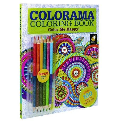 Coloring Books For Adults Target
 As Seen on TV Colorama 7 Piece Color Me Happy Adult