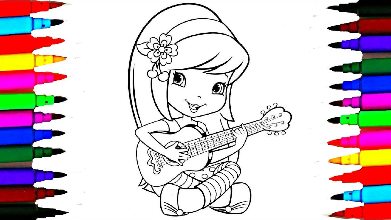 Coloring Books Kids
 How To Draw Strawberry Shortcake Cherry Jam Coloring Pages