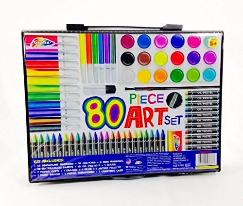 Coloring Kits For Kids
 Art Materials and Craft Drawing Set 80 piece kit plus