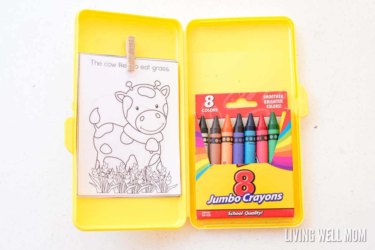Coloring Kits For Kids
 DIY Travel Coloring Kit for Kids with Free Printable