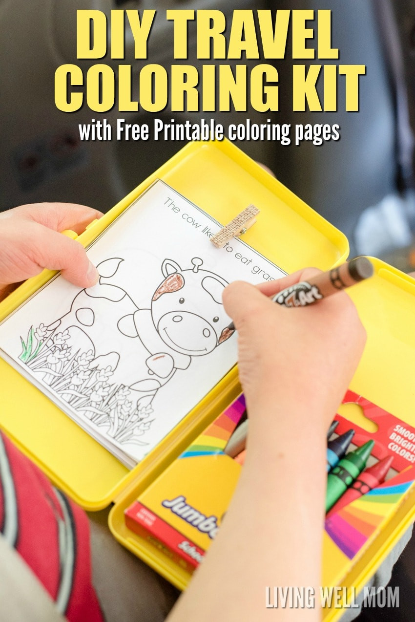 Coloring Kits For Kids
 Kids Travel Kit Binder Over 150 Free Printable