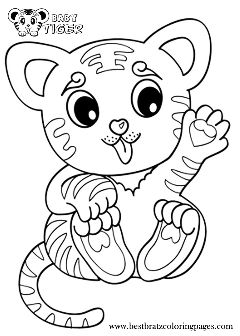Coloring Pages Cute Baby Animals
 Coloring Pages Tiger Cubs Coloring Home