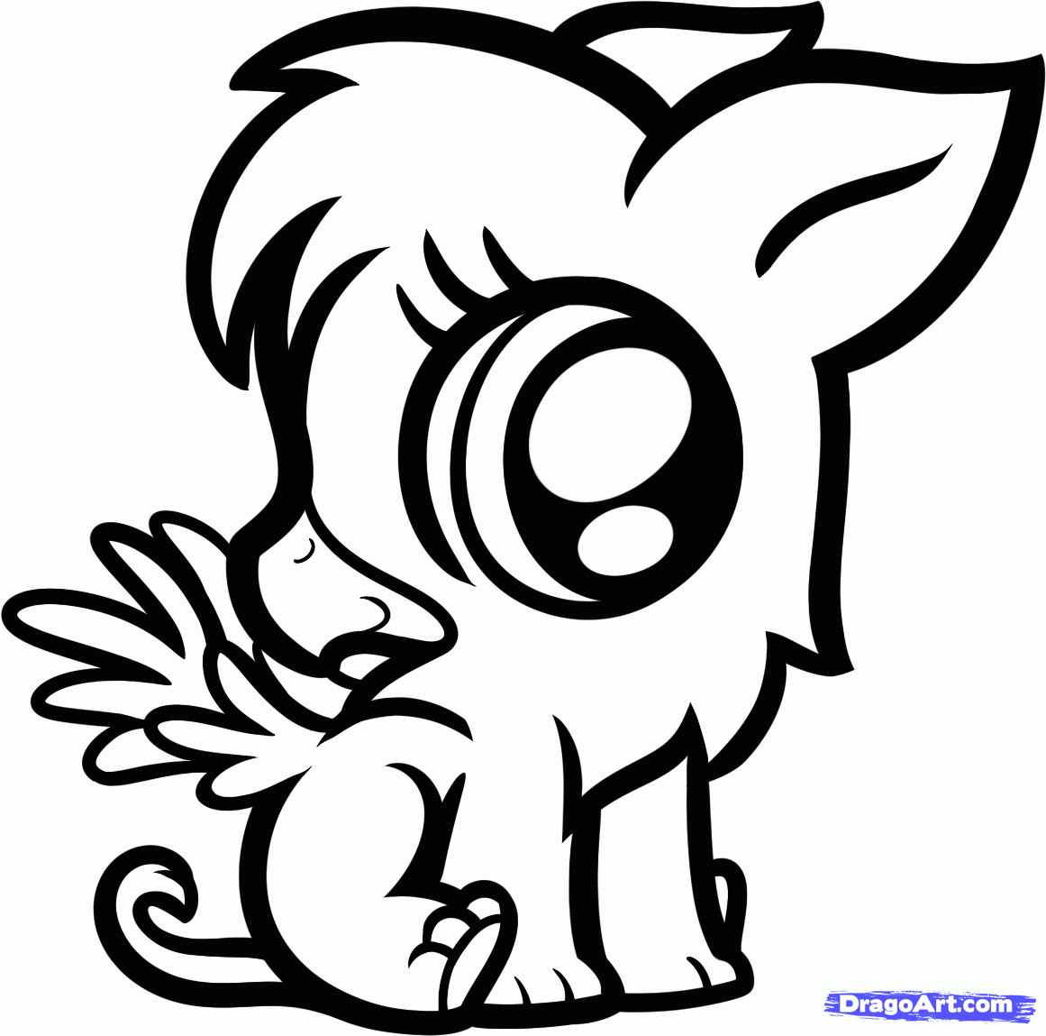 Coloring Pages Cute Baby Animals
 cute griffins