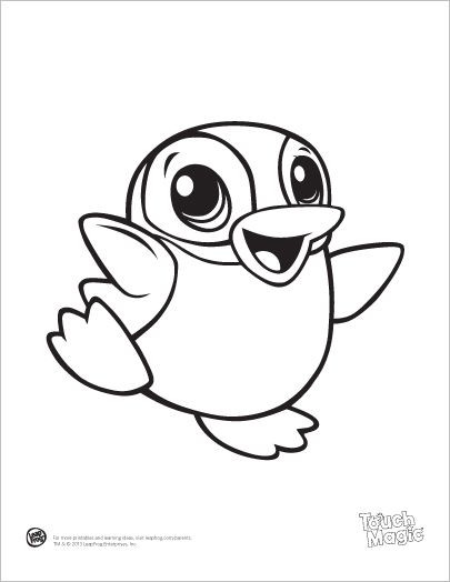 Coloring Pages Cute Baby Animals
 Learning Friends Penguins baby animal coloring printable