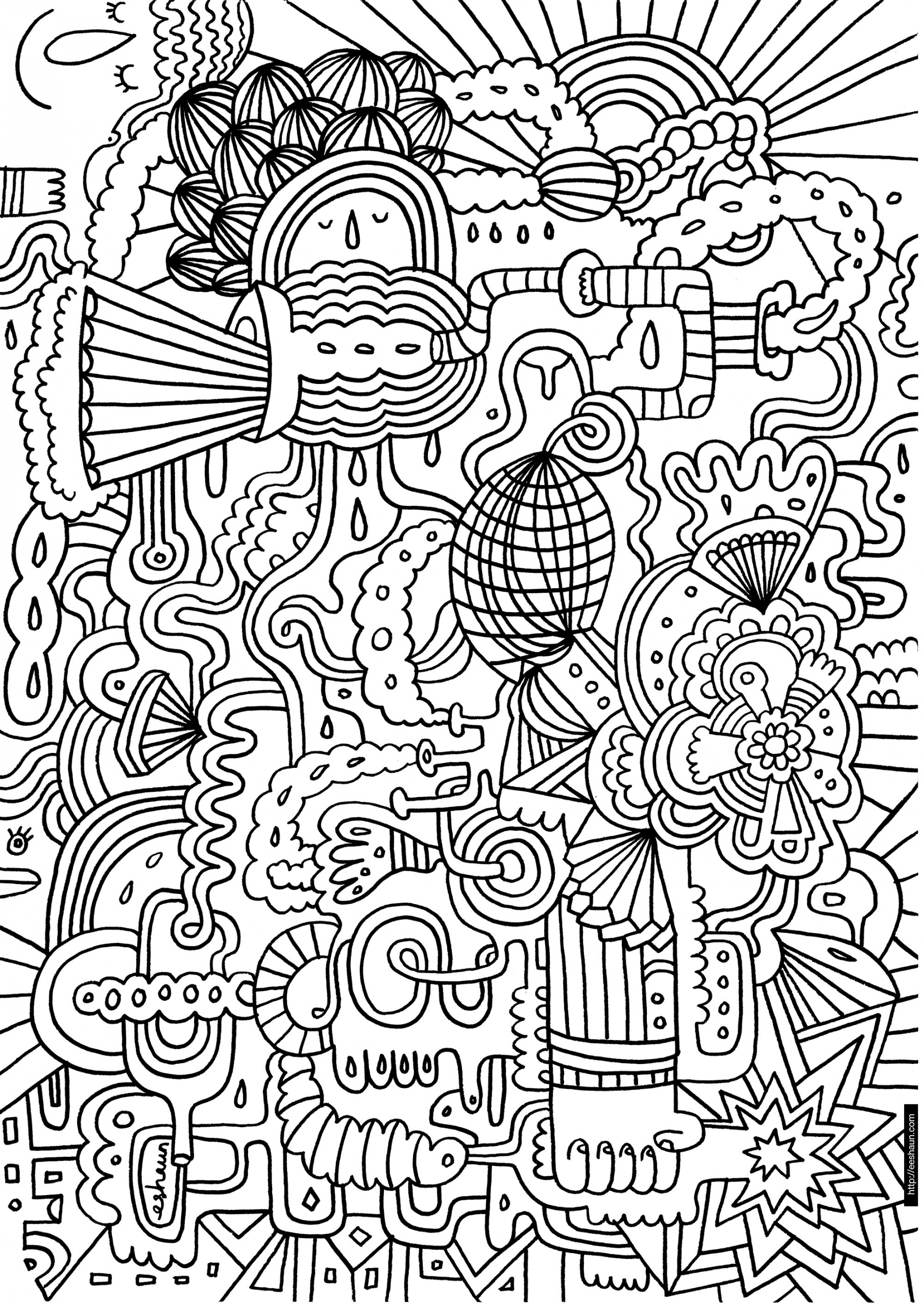 Coloring Pages For Adults Difficult
 hard coloring pages Free