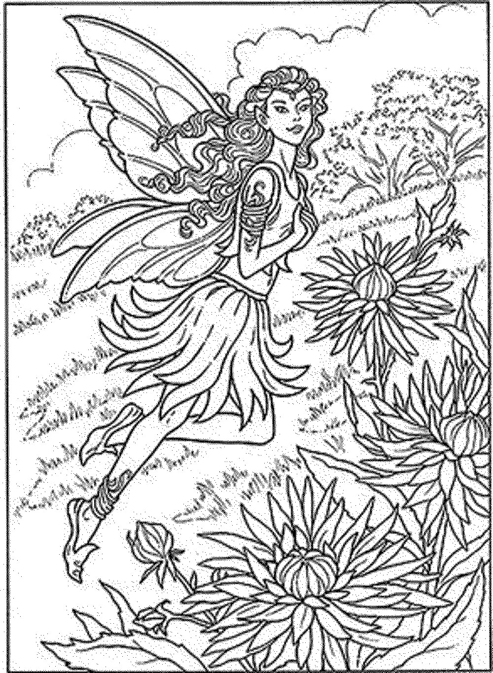 Coloring Pages For Adults Difficult
 Hard Fairy Coloring Pages for Adults Printable