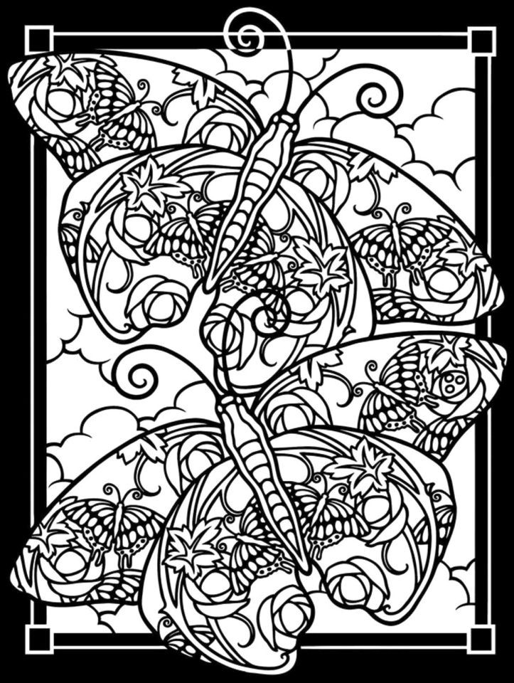 Coloring Pages For Adults Difficult
 Get This Difficult Butterfly Coloring Pages for Adults