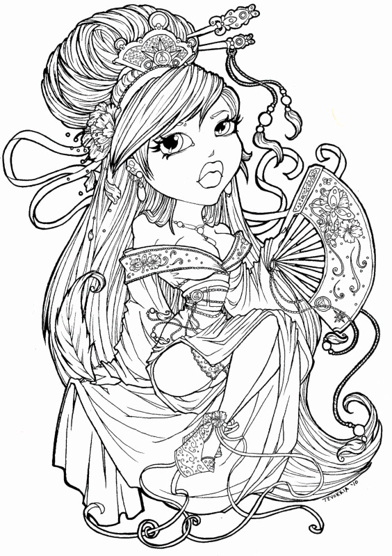 Coloring Pages For Adults Girls
 Floating Ribbons Lines by Tevokkia on DeviantArt