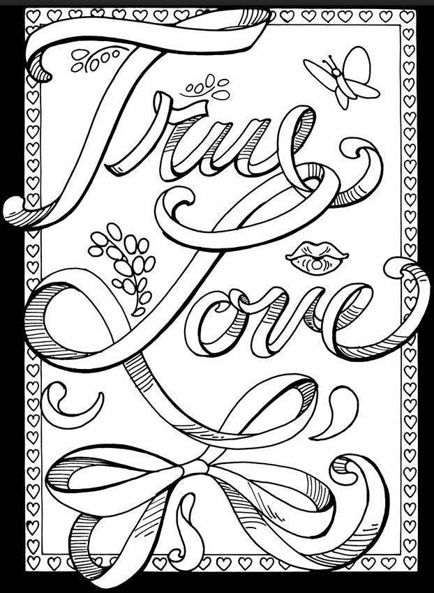 Coloring Pages For Adults Love
 Printable Love Coloring Pages For Adults Coloring Panda