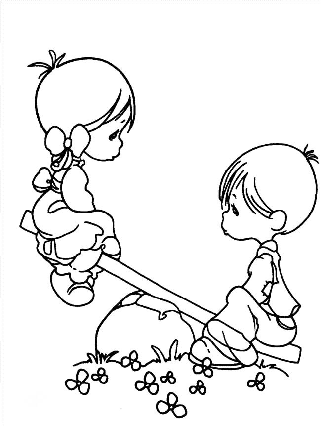 Coloring Pages For Boys And Girls
 Boy And Girl Precious Moments Coloring Pages Precious