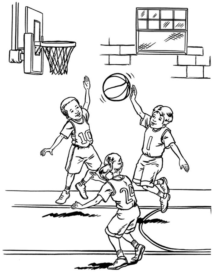 Coloring Pages For Boys Sports
 Basketball Activities for Kids