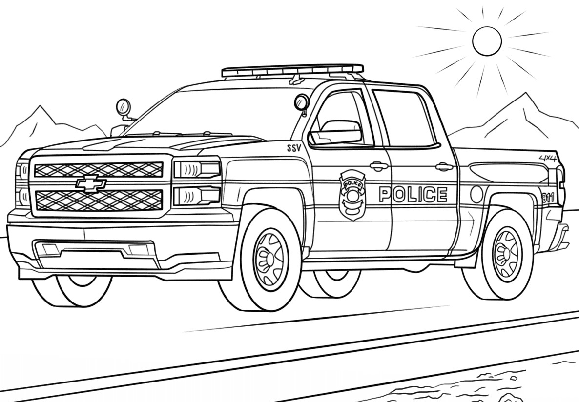 Coloring Pages For Boys Trucks
 Chevrolet Coloring Pages to and print for free