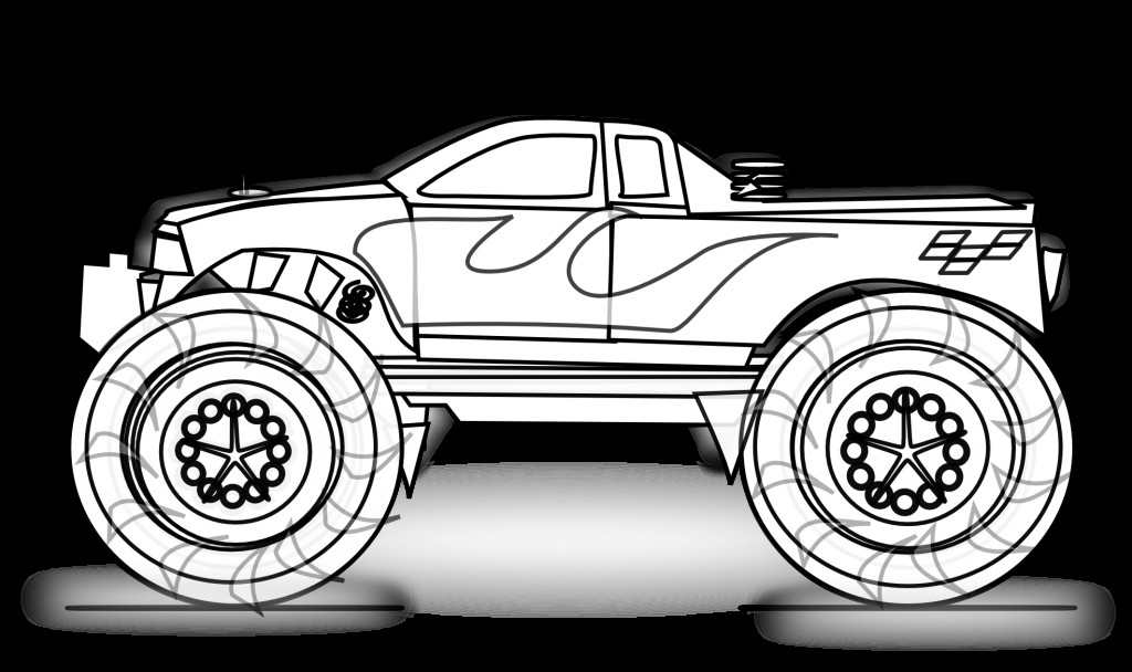 Coloring Pages For Boys Trucks
 Free Printable Monster Truck Coloring Pages For Kids
