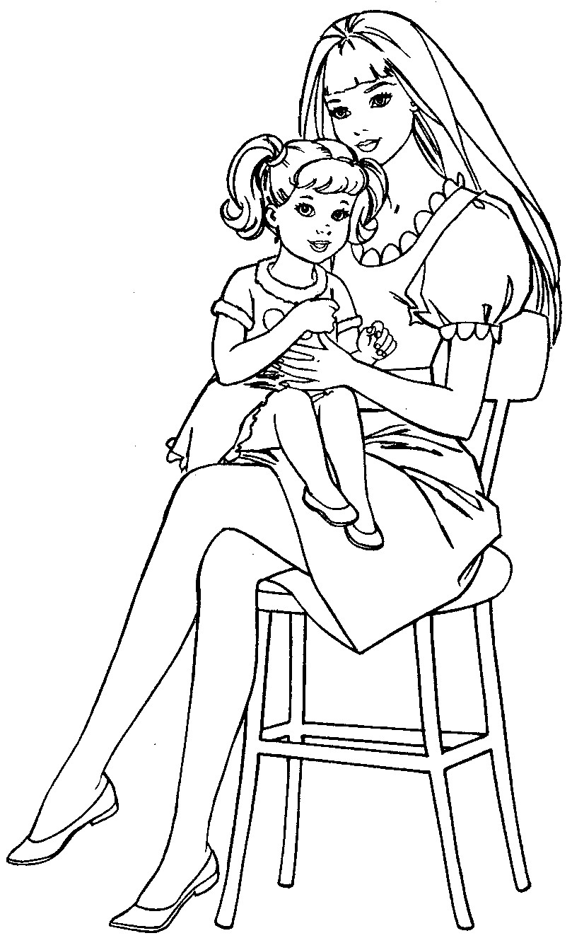 Coloring Pages For Girls Barbie
 Barbie Coloring Pages