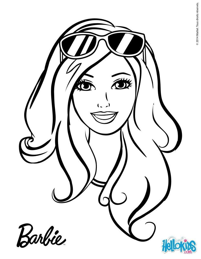 Coloring Pages For Girls Barbie
 Barbie ready for the summer sun barbie printable in 2019