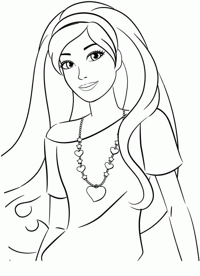 Coloring Pages For Girls Barbie
 Barbie Coloring Pages For Girls To Print Coloring Home