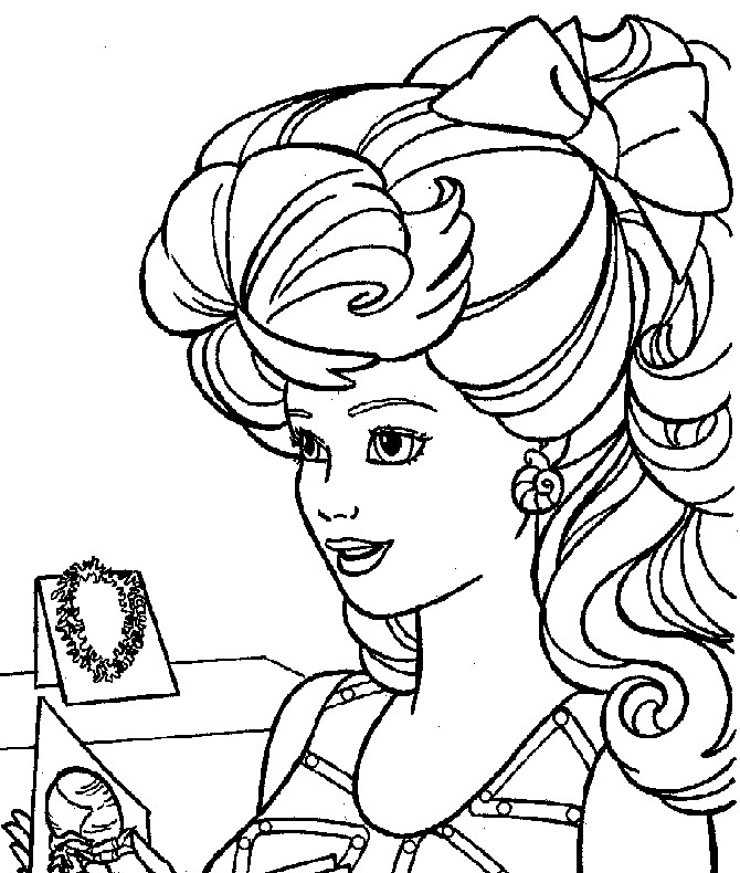 Coloring Pages For Girls Barbie
 Free Coloring Pages Barbie Coloring Pages