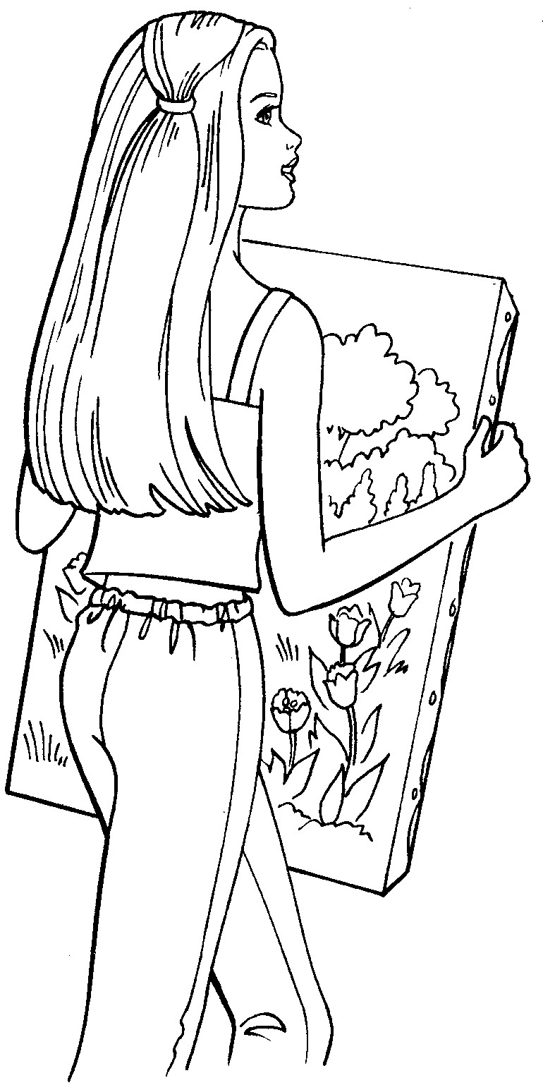 Coloring Pages For Girls Barbie
 BARBIE COLORING PAGES BARBIE COLORING PICTURE