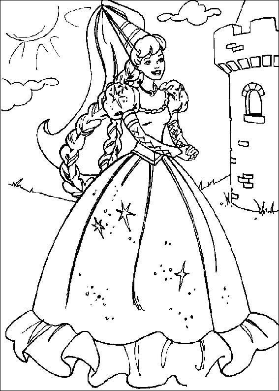 Coloring Pages For Girls Barbie
 Barbie Dolls Coloring Sheets For Kids Girls