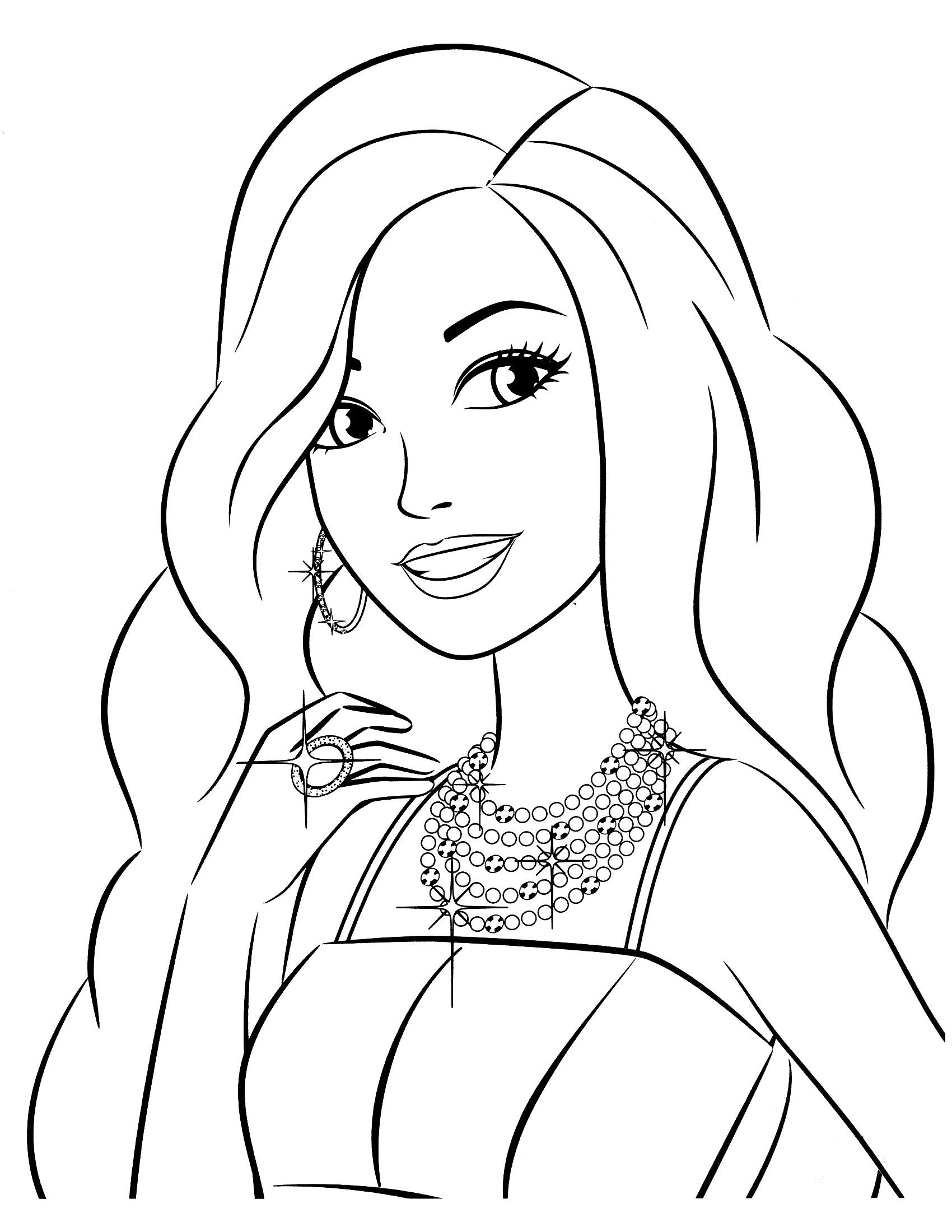 Coloring Pages For Girls Barbie
 With Barbie coloring pages online your little girls