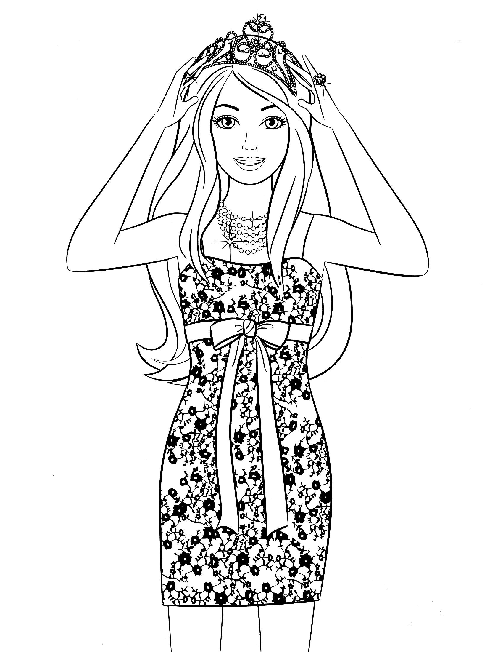 Coloring Pages For Girls Barbie
 Barbie Coloring Pages for Girls