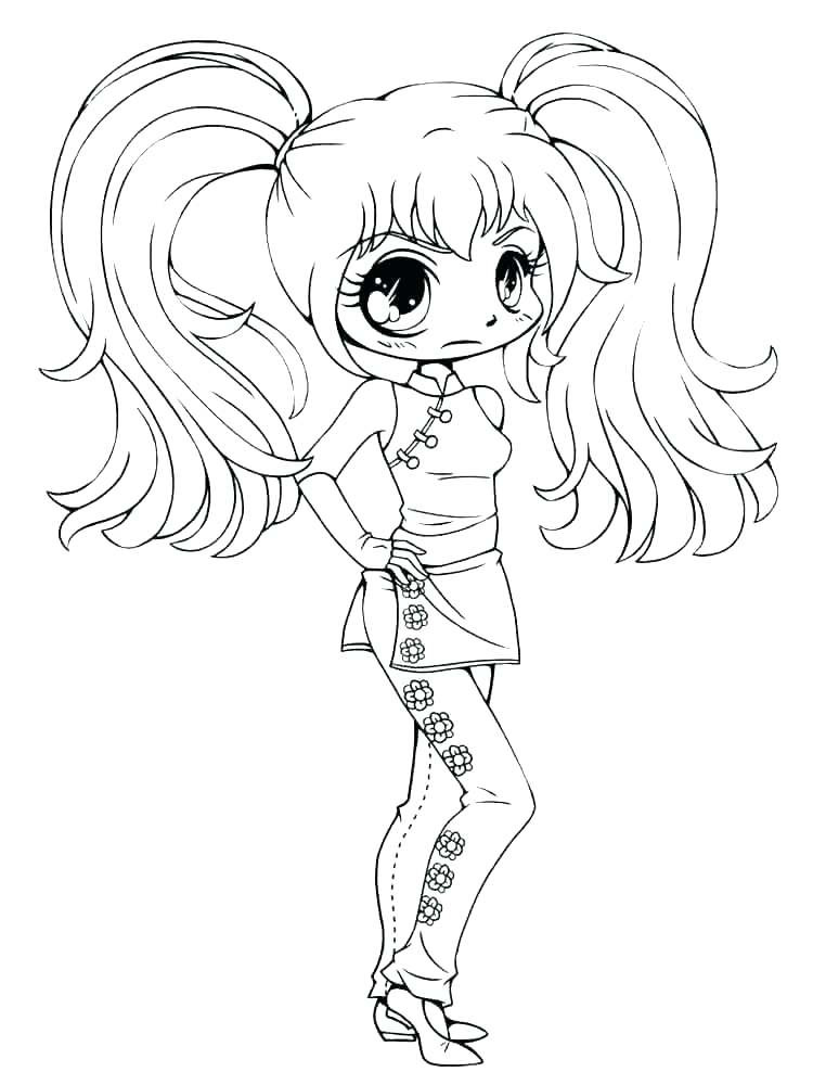 Coloring Pages For Girls Cute
 Cute Mermaid Coloring Pages at GetColorings