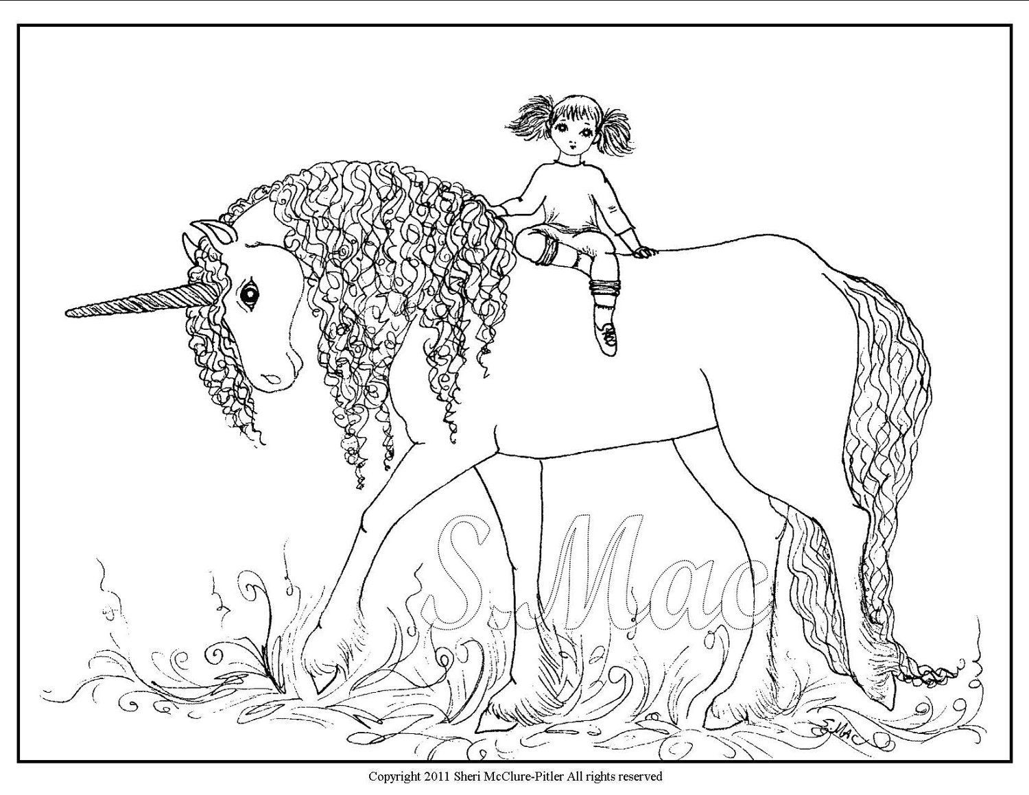 Coloring Pages For Girls Unicorn
 Printable Coloring Pages Unicorn Coloring Home