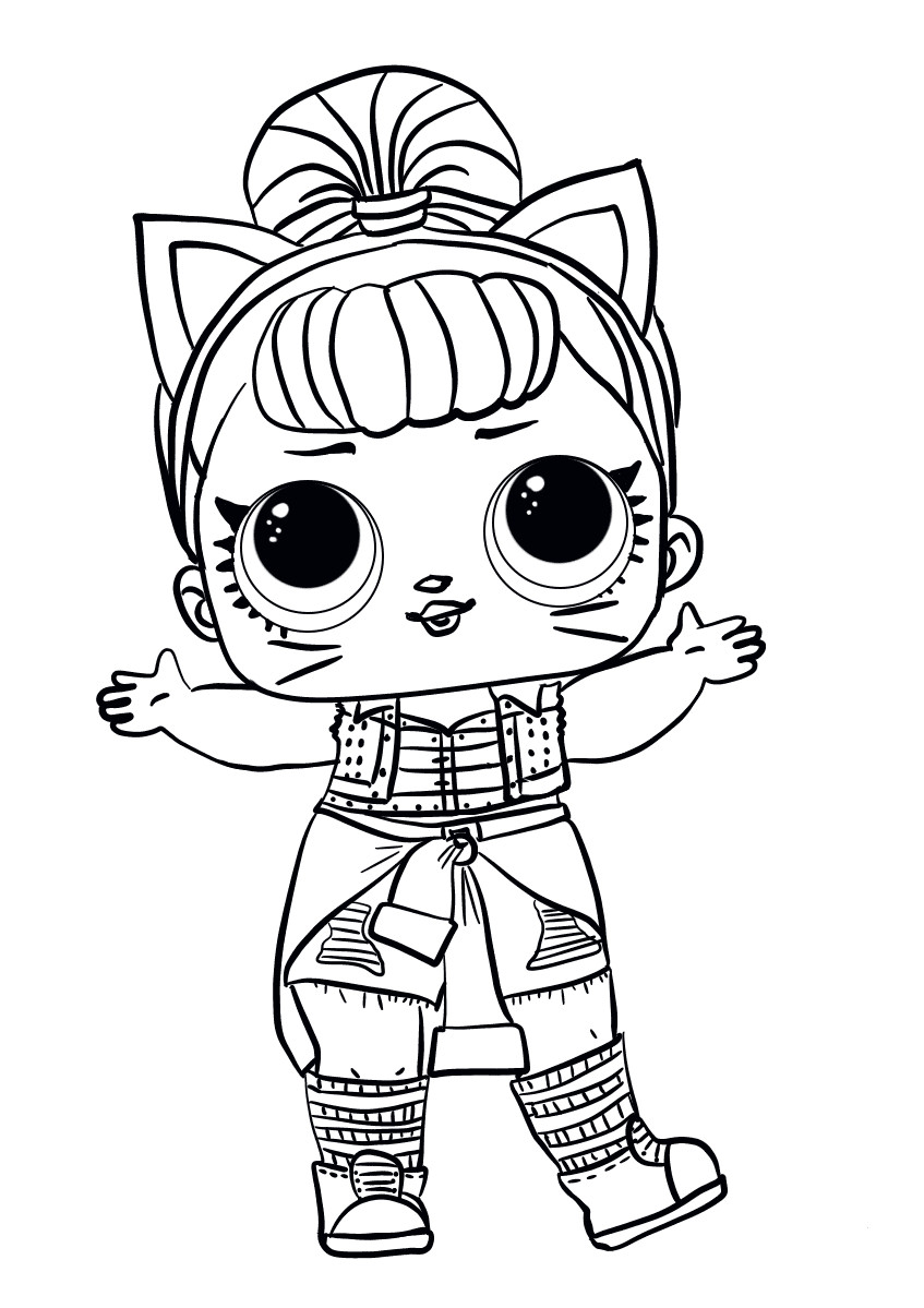 Coloring Pages For Kids Lol
 LOL Surprise Doll Coloring Pages Troublemaker