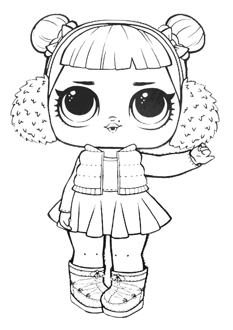 Coloring Pages For Kids Lol
 LOL Surprise Doll Coloring Pages Snow Angel