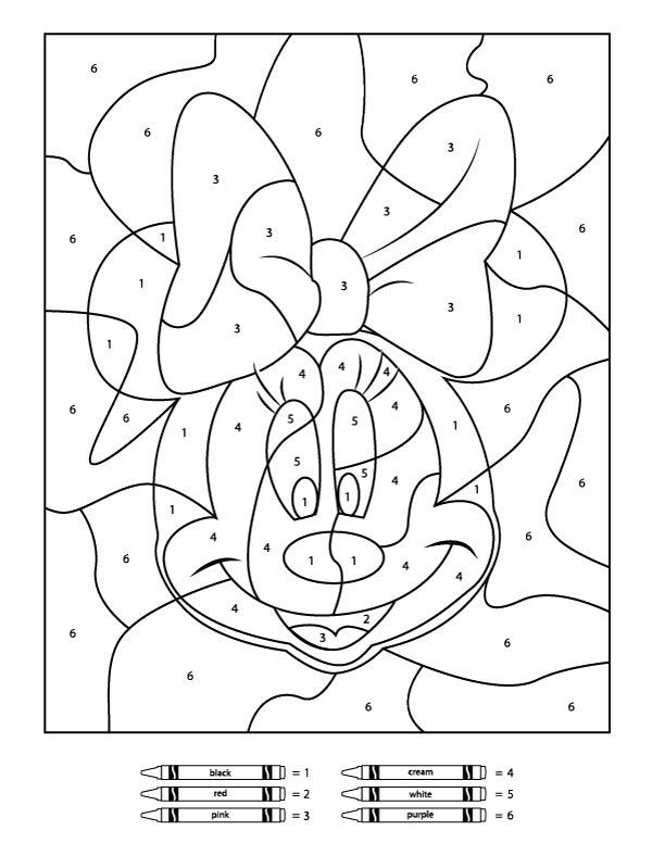Coloring Pages For Kids Numbers
 Your Children Will Love These Free Disney Color By Number