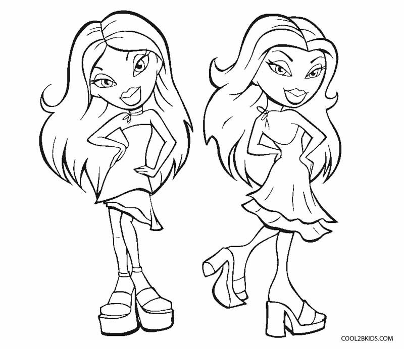 Coloring Pages For Kids Online
 Free Printable Bratz Coloring Pages For Kids