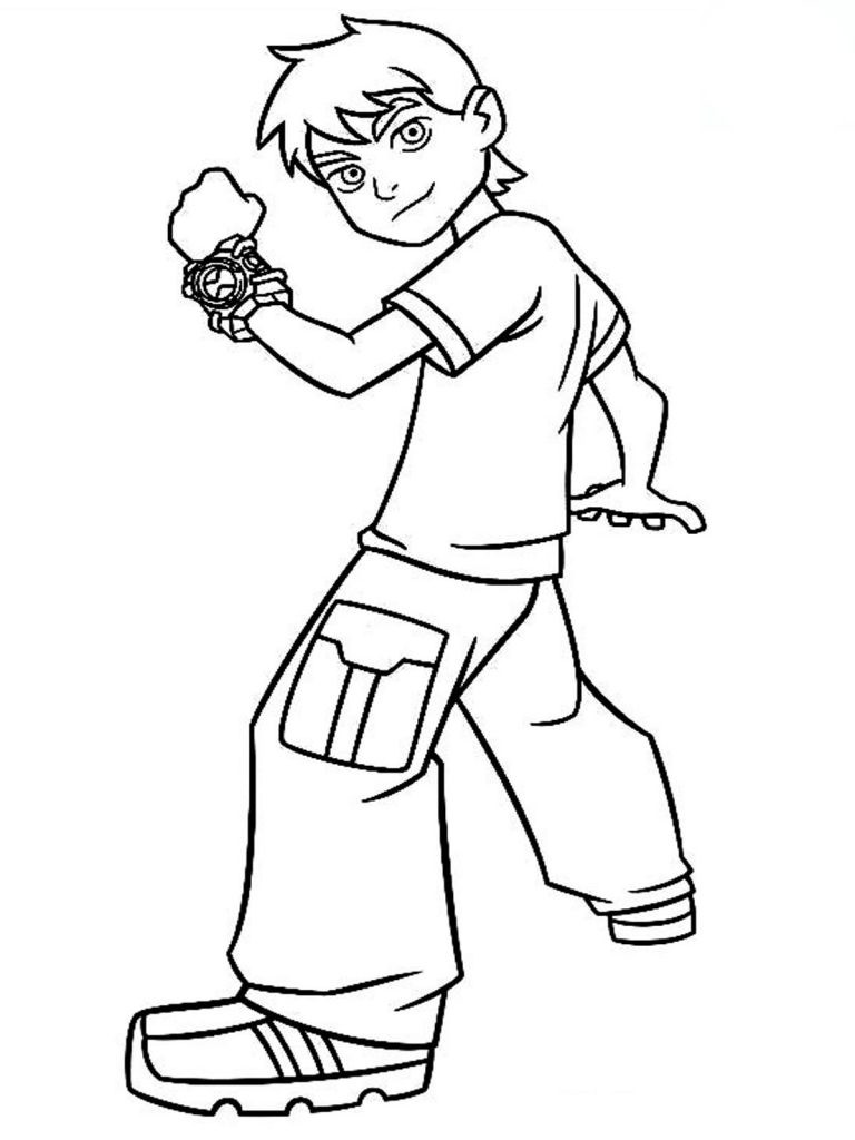 Coloring Pages For Kids Online
 Free Printable Ben 10 Coloring Pages For Kids