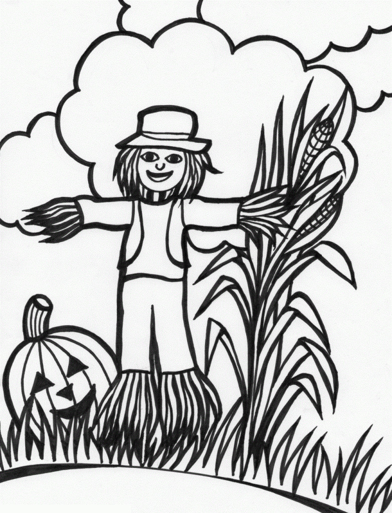 Coloring Pages For Kids Printables
 Free Printable Scarecrow Coloring Pages For Kids