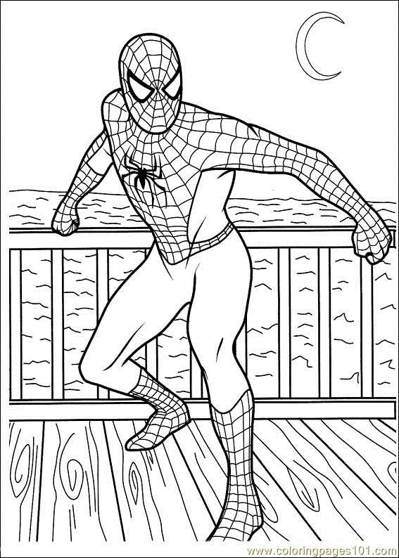 Coloring Pages For Kids Printables
 Spiderman 03 printable coloring page for kids and adults