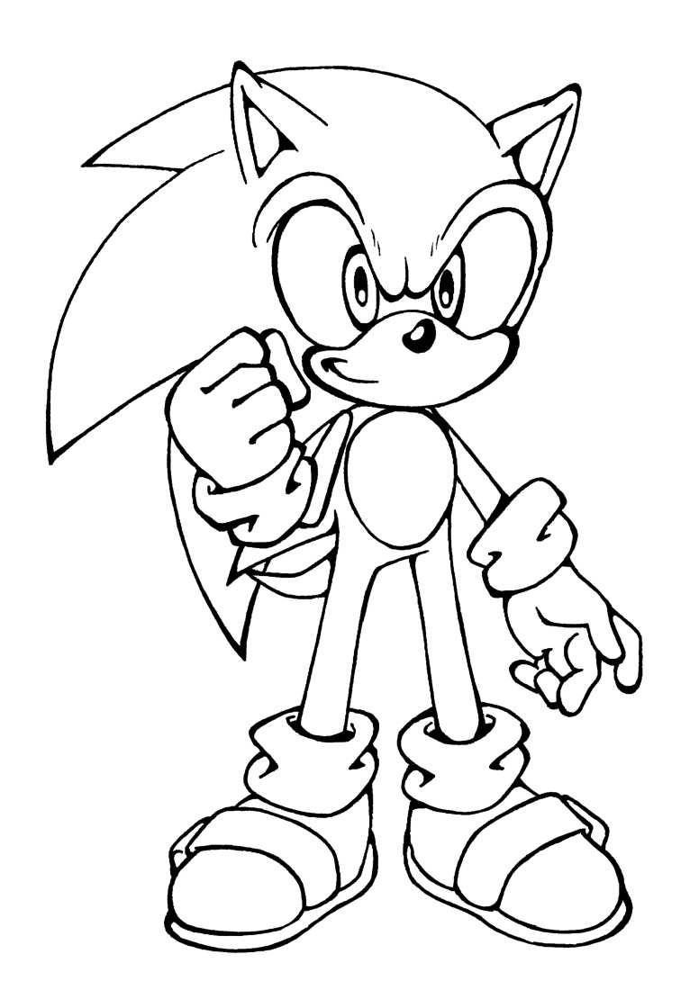 sonic the hedgehog coloring pages.