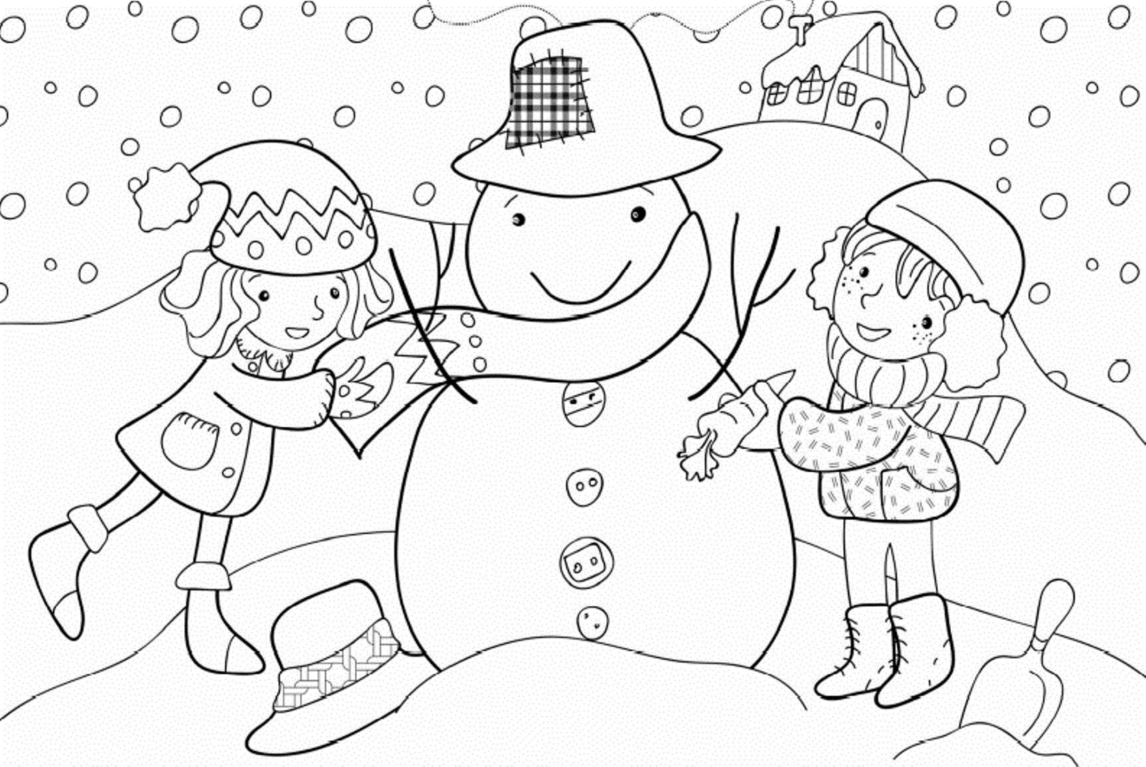 Coloring Pages For Kids Winter
 Winter Season Coloring Pages