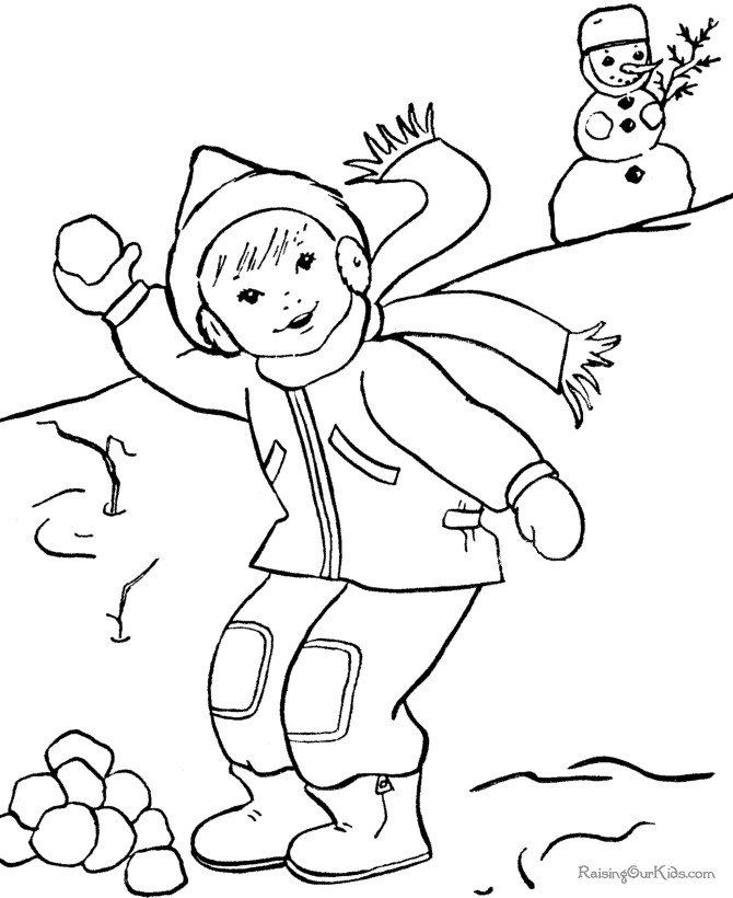 Coloring Pages For Kids Winter
 Winter Coloring Pages 2018
