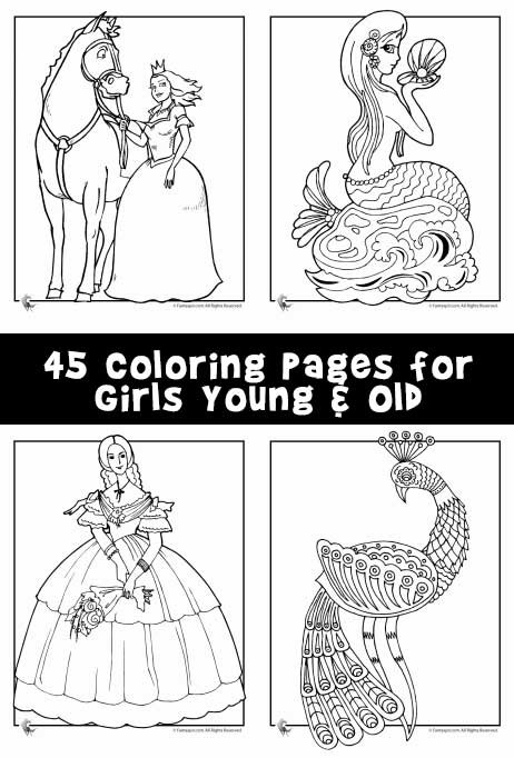 Coloring Pages For Older Girls
 Coloring Pages for Girls Young & Old