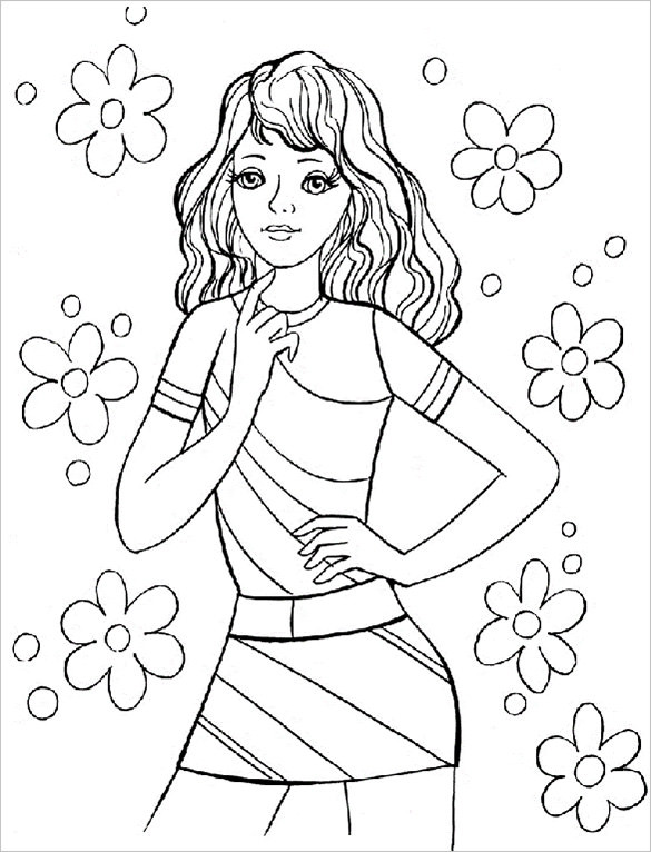 Coloring Pages For Older Girls
 20 Teenagers Coloring Pages PDF PNG
