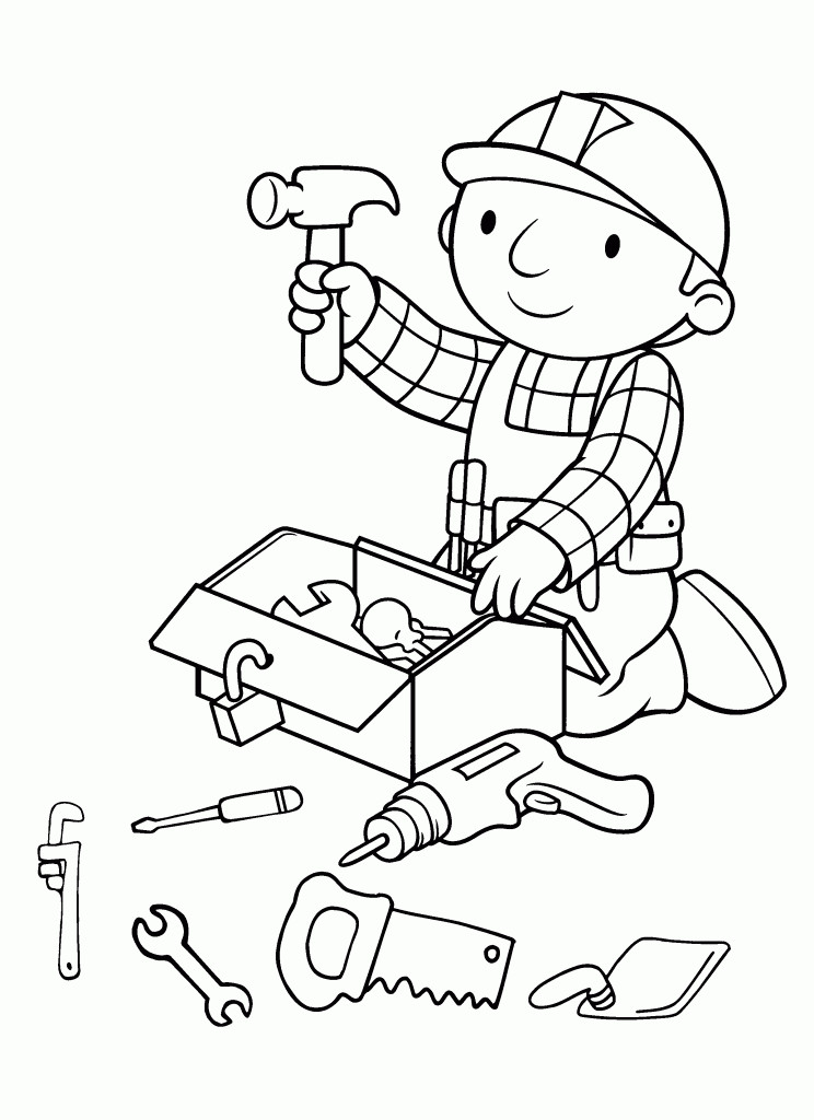 Coloring Pages For Toddler
 Free Printable Bob The Builder Coloring Pages For Kids
